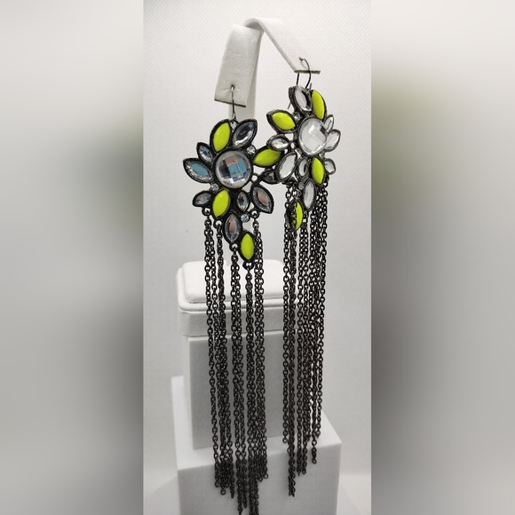 Fashion Boho Chic style Chain Link Fringe Dangle Drop Earrings - Picture 3 of 5